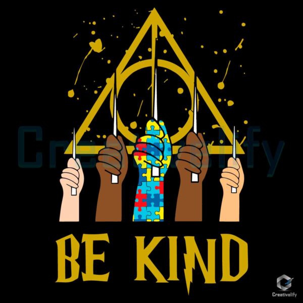 Be Kind Autism Puzzle Harry Potter SVG