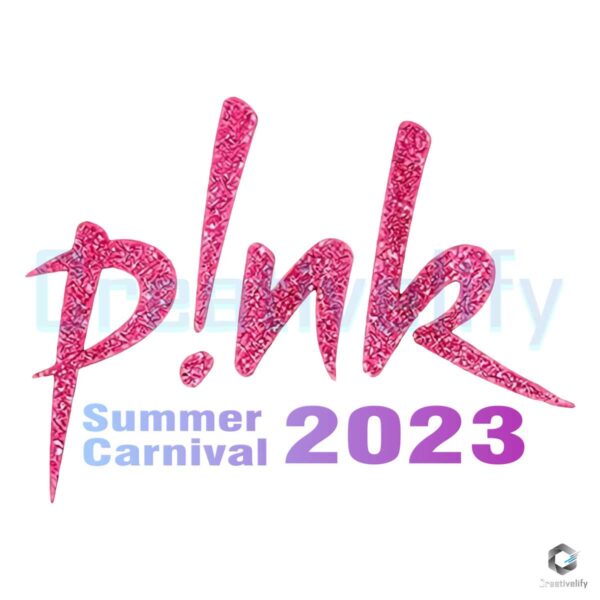 Pink Summer Carnival 2023 PNG File Design