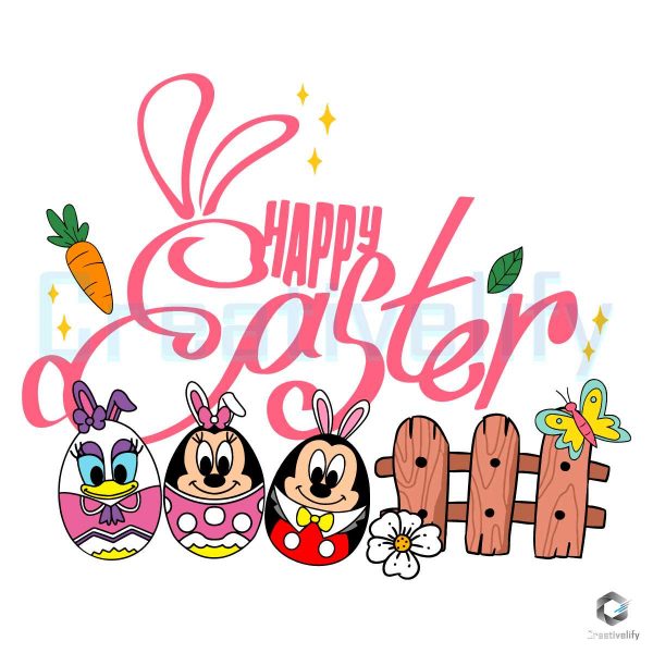 Happy Easters Day Disney Eggs SVG File