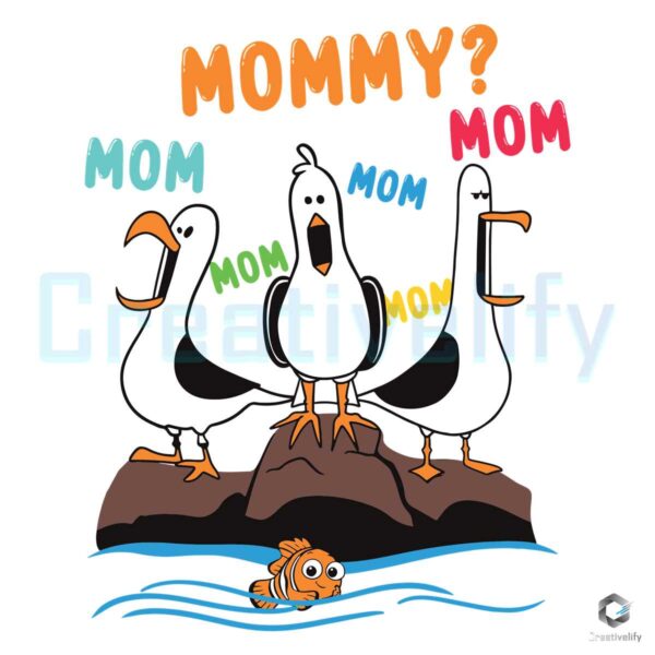 Disney Finding Nemo Seagull Mommy SVG