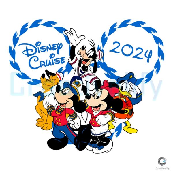 Mickey And Friends Disney Cruise 2024 PNG