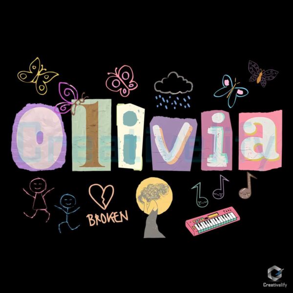 Olivia Rodrigo Broken Music PNG File