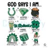 God Says I Am Lucky Charm Patrick PNG