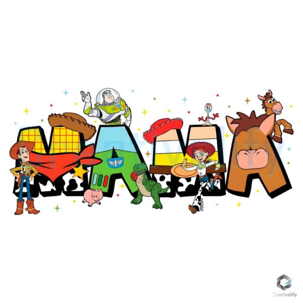 Mama Toy Story Cartoon Characters PNG File
