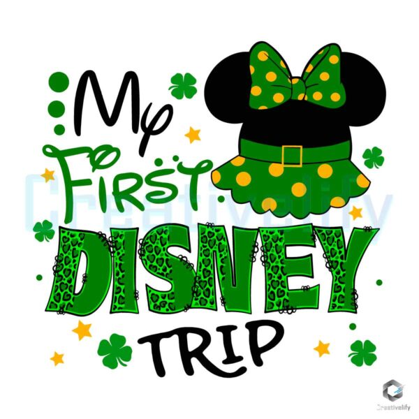 My First Disney Trip Minnie Head SVG File