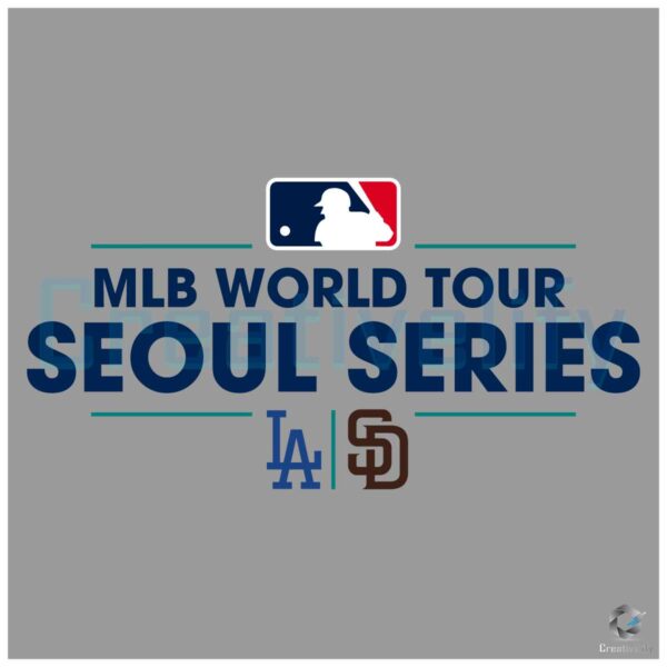 MLB World Tour 2024 Padres vs Dodgers SVG