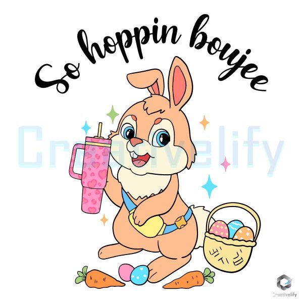 So Hoppin Boujee Stanley Easter Eggs SVG File