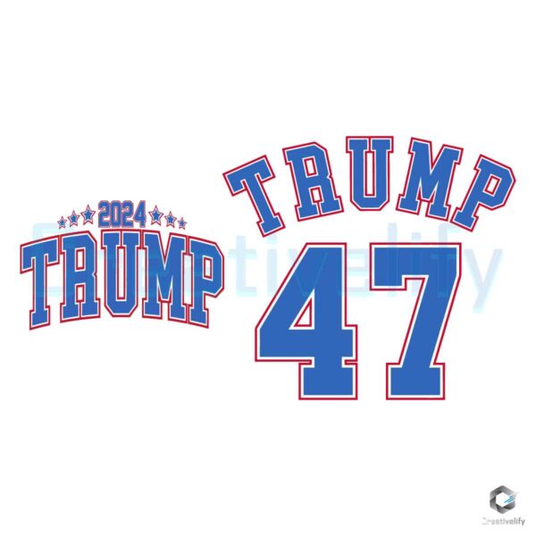Donald Trump 2024 47th President SVG File