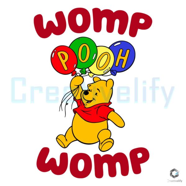 Pooh Womp Womp Balloons Meme SVG
