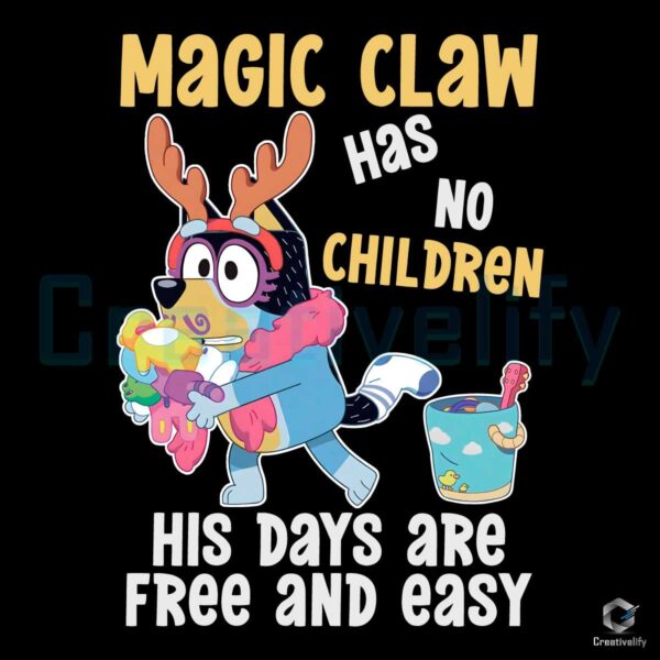Bluey Magic Claw Has No Children PNG