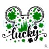 Lucky Mickey Head Disney Castle SVG