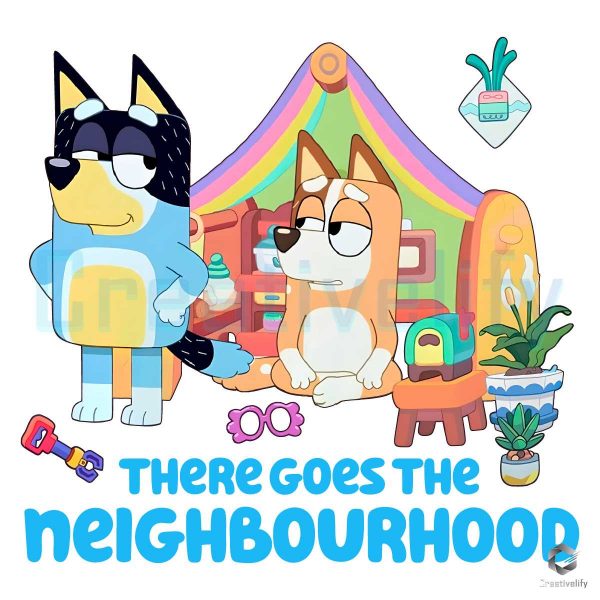 Bluey There Goes The Neighbourhood PNG File