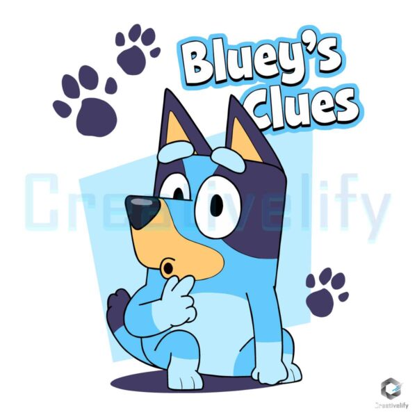 Blueys Clues Cartoon Character SVG File