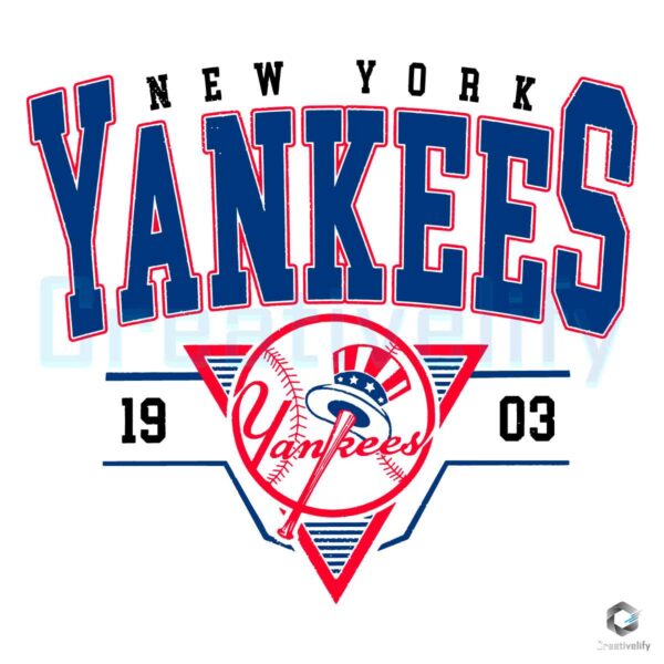 New York Yankees Baseball 1903 SVG
