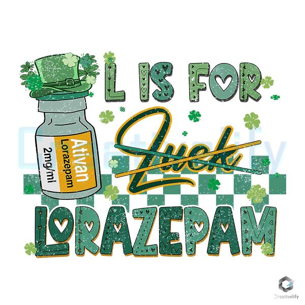 Nurse Pharmacist L Is For Lorazepam Patrick PNG