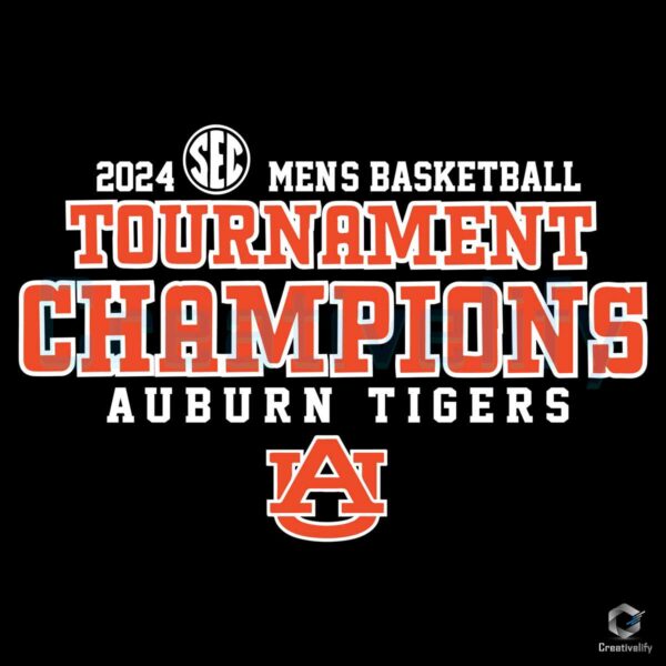 Auburn Tigers Tournament Champions SVG