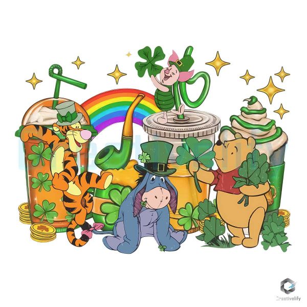 St Patricks Day Winnie The Pooh PNG File