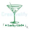 Lucky Girl Patricks Day Coquette SVG File