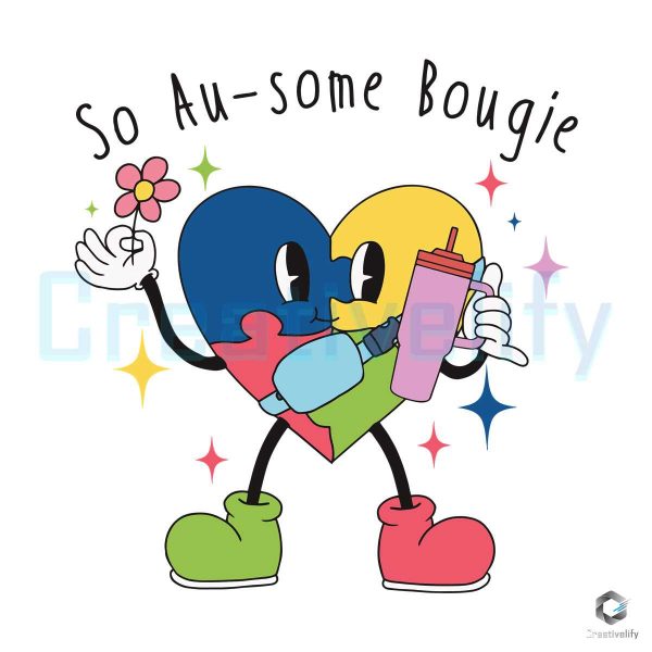 So Au Some Bougie Autism Heart SVG File