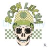 Born Lucky Skull Patricks Day SVG File