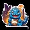 Godzilla Chibi Monster PNG File Design