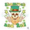 Shamrock And Roll Skull St Patricks Day SVG