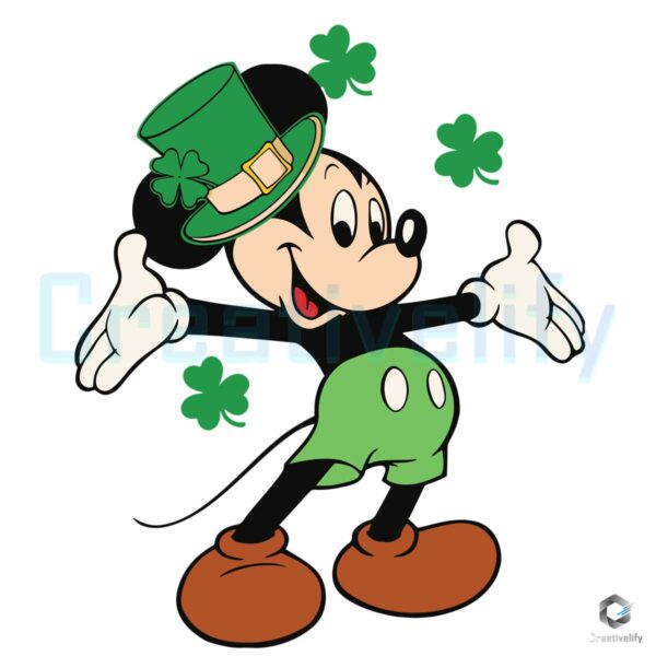 Disney Mickey Saint Patricks Day SVG