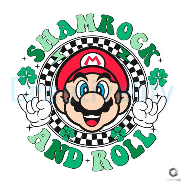 Super Mario Shamrock And Roll SVG