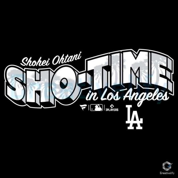Shohei Ohtani Sho Time In Los Angeles SVG