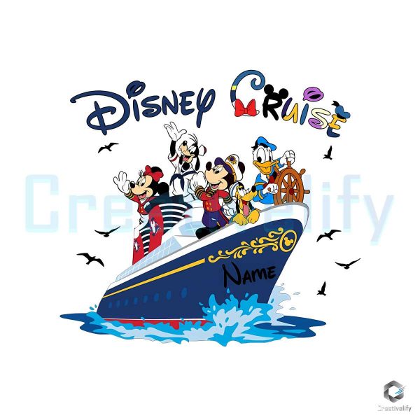 Disney Cruise Mickey Friends SVG File Design