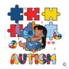 Disney Autism Lilo Holding Stitch SVG File