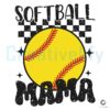 Softball Mama Baseball Checkered SVG