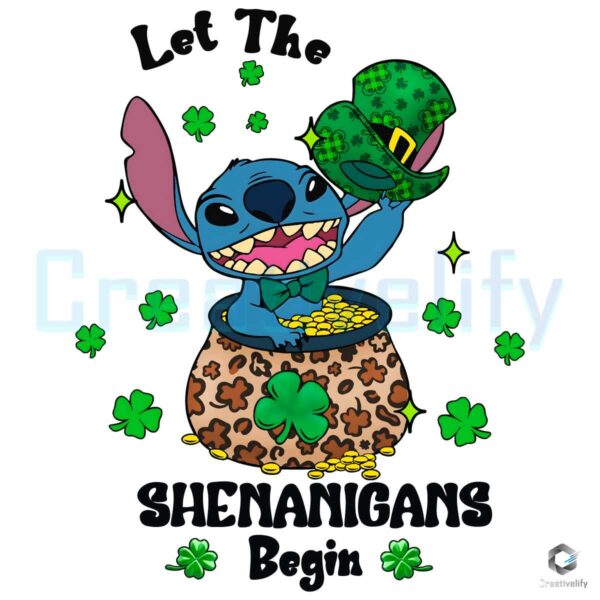 Stitch Let The Shenanigans Begin PNG
