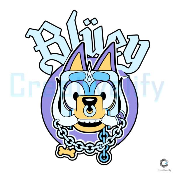 Bluey Bandit Heeler Cartoon SVG File