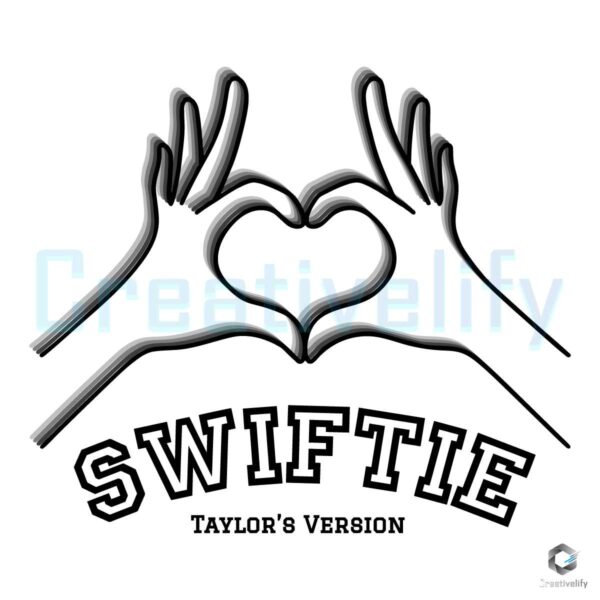 Swiftie Taylors Version Heart Hands SVG