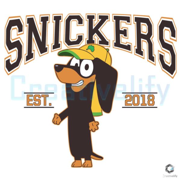 Snicker Est 2018 Bluey Character SVG
