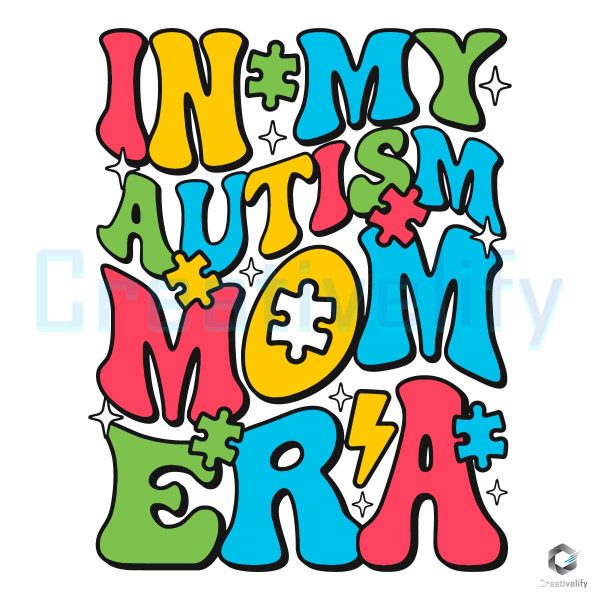 In My Autism Puzzle Mom Era SVG File Digital