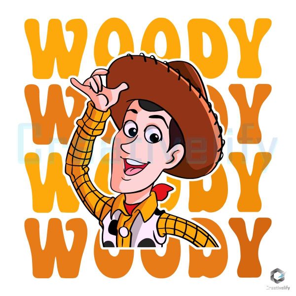 Retro Toy Story Woody Cowboy SVG File Design