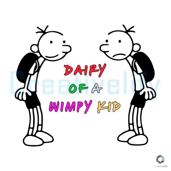 Funny Diary Of A Wimpy Kid Novel SVG