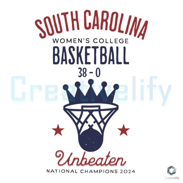 South Carolina Unbeater Basketball SVG