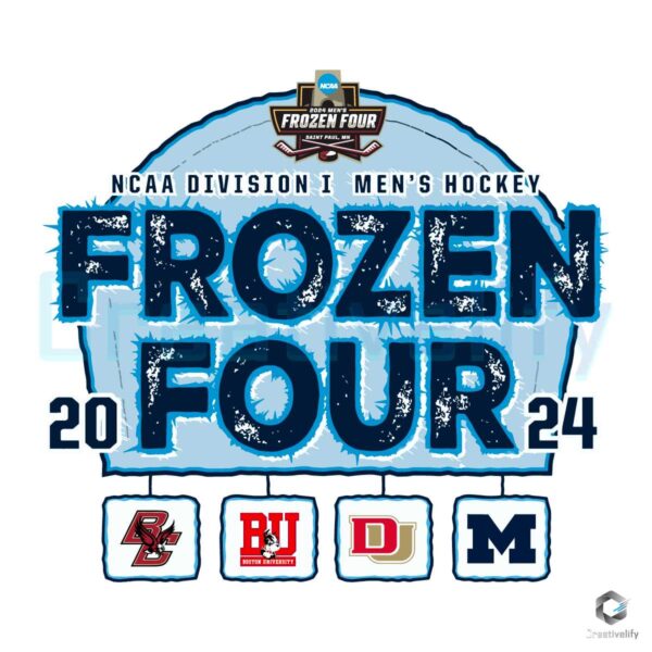 Frozen Four 2024 NCAA Division I Mens Hockey SVG