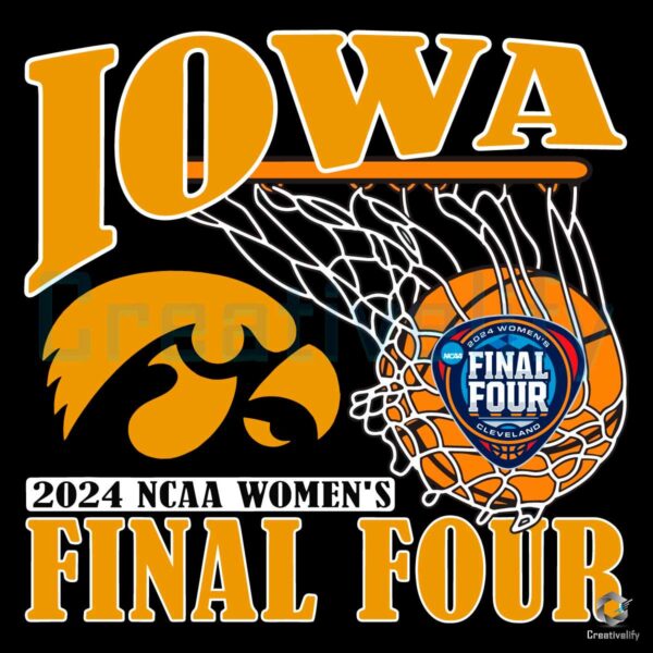 Iowa Hawkeyes Final Four NCAA Basketball SVG