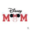 Disney Mom Minnie Head Baseball SVG File