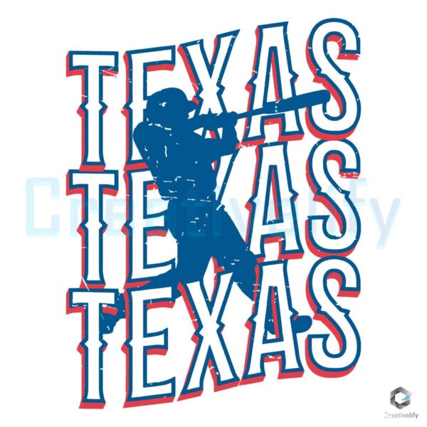 Texas Rangers Team Baseball MLB Player SVG