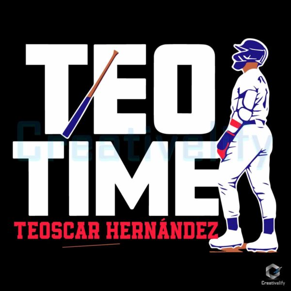 Teoscar Hernandez Teo Time Dodgers Player SVG