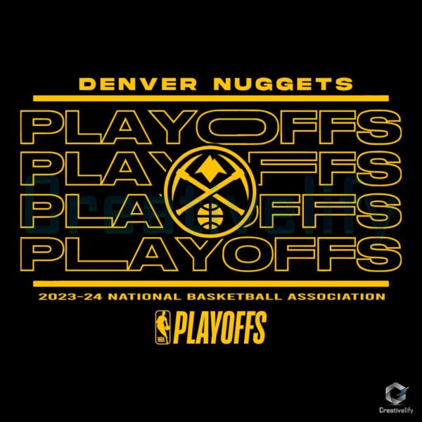 Denver Nuggets Basketball 2024 NBA Playoffs SVG