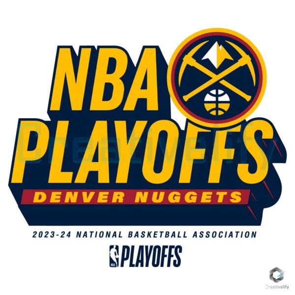 NBA Playoffs 2024 Denver Nuggets Basketball SVG