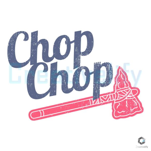 Atlanta Braves Chop Chop Baseball SVG