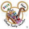 Personalized Disney Family Vacation 2024 SVG