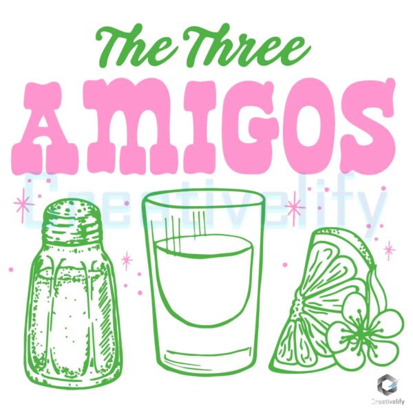 Three Amigos Margarita Cocktail SVG